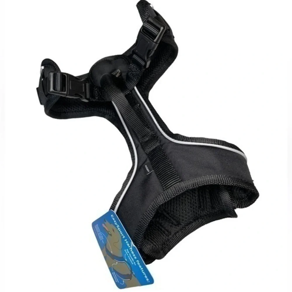 PETSAFE | NWT PETSAFE EASYSPORT BLACK HARNESS + REFLECTIVE DETAILING, SIZE SMALL